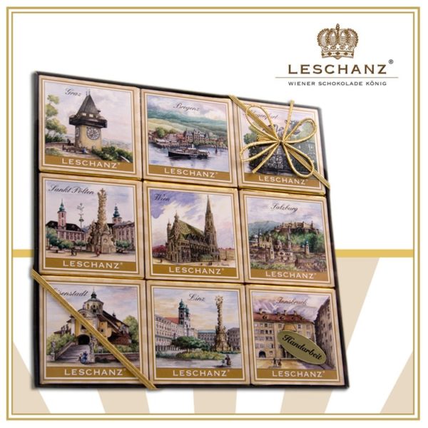 16g BIO-Edelvollmilch "Österreich-Motive" (9er)