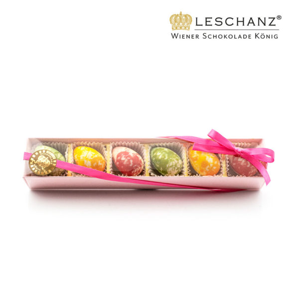 Bunte Nougateier (6er-Stange)